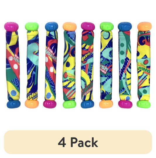 (4 Pack)  Fabric Splash Bombs Dizzy Dive Sticks Pool Toy - 8 Pack Dive Stick Set